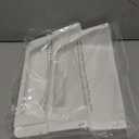 Gawerk Clear Acrylic Single Pocket, Plastic Hanging Wall Mount File Holder for Office Home (White, 2 Pack)
