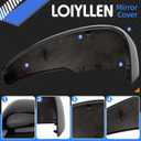 Driver Side Mirror Cover Replacement for Honda Accord 2018 2019 2020 2021 2022 - Left Side Mirror Covers, Rear View Mirror Cap Accessories With Lamp, Black