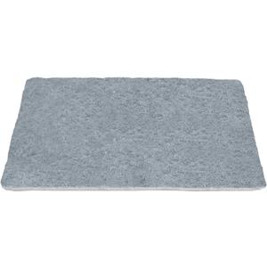 TTLOJ Rectangle Rug for Play Tent, Decorative Area Rug, Fluffy Soft Mat Pad for Kids' Playhouse, Nursery, Children's Room Decor, Dormitory Velvet 50.5" Lx38.5" W Gray