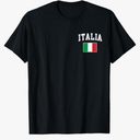 Italia Flag Italy Italian Italiano Family Men Women T-Shirt, Size Medium