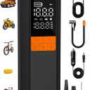Tire Inflator Portable Air Compressor, 5X Faster Air Pump for Car Tires, 150PSI Cordless Tire Pump with Powerful Battery, Digital Gauge, 12V DC & Auto Shut-Off for Car, Bike, Motorcycle, Balls