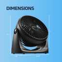NEXAIR 7" Air Circulator Portable Turbo Fan, 3 Speed Adjustable Desk fan Powers Cool Air-Waves Up To 25ft, Quiet Operating Fan For Bedroom, Made Of Durable Material, Great For Office & Living Room