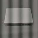 Omega Shaving Brush in Black Badger with Resin Handle and Holder.