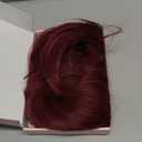 Flufymooz ponytail extension, 36 Inch Long Straight Drawstring Ponytail Synthetic Hairpieces Fake Pony Tails Natural Soft Clip in Hair Extension ponytail for Women (Burgundy)