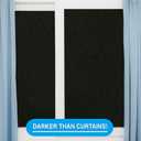 Total Blackout Window Film: 100% Light Blocking, Room Darkening Static Cling - No Residue Film for Privacy, Home Security, and Day Sleep - Easy Removal UV Prevention Treatment (36 x 72 inches)
