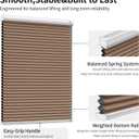 MYshade Cordless Blackout Cellular Shades for Windows, Honeycomb Window Shades with Thermal Insulation, Child & Pet Safe Room Darkening Shade, Easy Install,30" W x 72" H, Light Brown