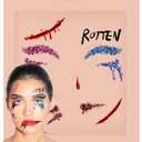 Harley Quinn Face Stickers by Mercy London Fancy Dress Costume Accessories Face Gems Jewels All in One Halloween Stick On Sticker