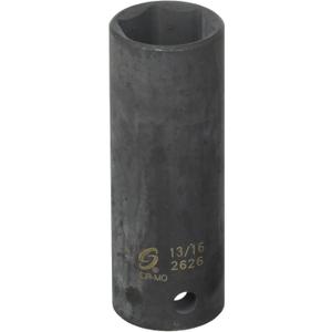 SUNEX TOOLS 2626 1/2-Inch Drive 13/16-Inch Extra Thin Wall Deep Impact Socket