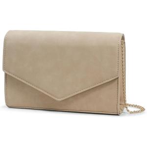 Evening Bag Clutch Purses for Women, Rhinestones Purse, Sparkling Envelope Evening Bag with Detachable Chain 8 1/4" x 5 ( Pink )