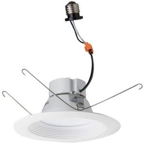 Morris Products LED Recessed Lighting Retrofit Kits  for Recessed Downlighting, Alternative to Incandescent Lights  Energy Efficient, Dimmable - Baffle Bezel, 3000K, 14.5 Watts, 5 & 6, White