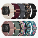 Maledan 5 Pack Stretchy Solo Loop Compatible with Apple Watch Band 40mm 38mm 41mm 42mm 44mm 45mm 46mm 49mm Women Men,Soft Nylon Elastic Braided Strap for iWatch Series 11 10 9 8 7 6 5 4 3 2 1 SE Ultra