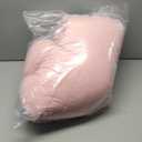 Momcozy Body Pillow for Pregnancy, J Shaped Pregnancy Pillows for Side Sleeping, Soft Maternity Pillow with Jersey Cotton Cover for Head Neck Belly Support, Pink