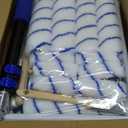 Paint Roller Extension Pole - 28PCS 3FT Telescoping Paint Roller Kit, Wall Painting Naps for Professionals with Brush Microfiber Roller Cover for House Wall