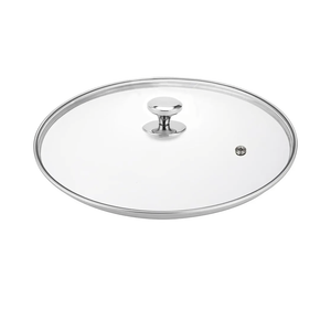 Glass lid for Large Pots and Pans, 14 Inch Cover for Replacement, Clear Commercial Lid for Cookware Cooking, Frying Pans, Sauce Pan