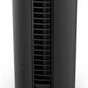 Vornado ATOM 1 Oscillating Tower Fan, Small Air Circulator with 4 Speeds, Touch Controls,Black, 10"