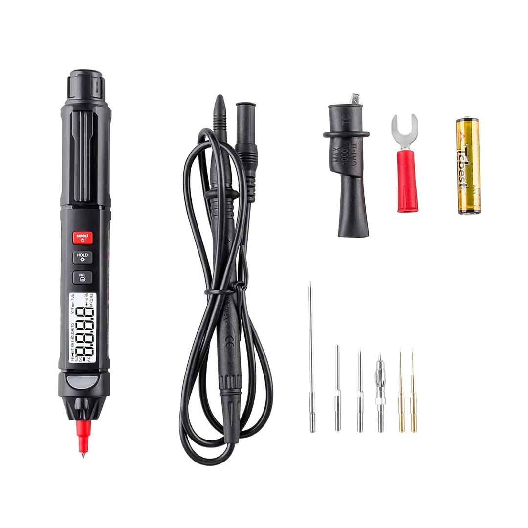 Mini Smart Pen multimeter 4000Count AC/DCresistance/diode/ON-Off Test Zero line/Live line Test Flashlight Lighting(High Version)