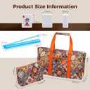 American Mahjong Tile Set with Orange Printed Carrying Bag, 166 Premium White Tiles, 4 All-in-One Color Racks/Pushers, Mah Jongg Sets, Complete Mahjong Game Set for Travel
