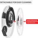 Cambom Salad Spinner Lettuce Spinner, Wash, Spin & Dry Salad Greens, Vegetable Washer Salad Dryer With Rotary Handle for Fruits & Vegetables, High Efficiency Vegetable Spinner Kitchen Gadget 3Qt Black