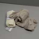 Onacosht Muslin Bassinet Sheets 35" X 20" Compatiable with AMKE 3 in 1 Bassinets, MiClassic, Uiuwoo, Foalom, YADAQE, Milliard and TCBunny Bassinet, 100% Cotton, 2 Pack, Fog and Beige