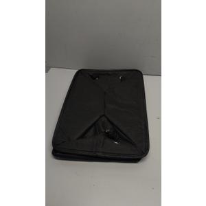 DII Collapsible Variegated Polyester Storage Bin, Large, Black