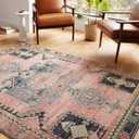 Loloi Jocelyn Collection JOC-06 Rose/Rose 4'-0" x 6'-0" .38" Thick Accent Rug