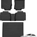 Floor Mats & Cargo Liner for 2020-2025 Mercedes Benz GLE丨GLE 350丨GLE 450 (No for Coupe) All Weather Automotive TPE Liners Set Anti-Slip Waterproof Floor Liners Accessories (Car Mats+Trunk Mat)