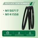 M150717 M141558 Timing Belt of Lawn Mower Inch 5/8 x 78 3/4 Compatible with John Dee re LT180 LT170 LT160 LT155 LT133 LT166 X324 with 42" Deck