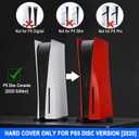 Replacement Shell Skin for PS5 Console, arVin Face Plates Cover Case for PS5, ABS Hard Shockproof Anti-Scratch Dustproof Protective Skins Faceplates Accessories for PlayStation 5 Disc Edition Red