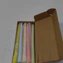 10 Inch Cream Spiral Taper Candles for Home Decoration, 12 Pack Candy-Color Candlesticks for Dinner Party Wedding Holiday