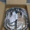 Black Semi Flush Mount Ceiling Light Fixture, Modern Close to Ceiling Light Fixtures Ceiling Mount, Dimmable Foyer Kitchen Lighting Fixtures Ceiling Lights for Bedroom, Hallway, Laundry Room, Entryway