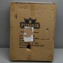 Pet Gate - 3-Panel Indoor Foldable Dog Fence for Stairs, Hallways, or Doorways - 54x24-Inch Retractable Wood Freestanding Dog Gates by PETMAKER (Gray)