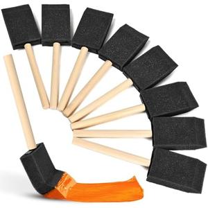 Foam Paint Brushes, 1.6 Inch, 5 Count, Sponge Paint Brush, Foam Brushes for Painting & Staining, Craft & Art Paint Sponges