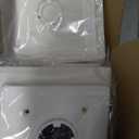 Solar Fence Post Lights, Cap Lights for 4x4/5x5 Vinyl Fence and 4x4/6x6 Wooden Post, Warm White/Cool White Lighting, White Solar Cap Outdoor Waterproof Decorate Garden Pathway Dcek Patio (12pack)