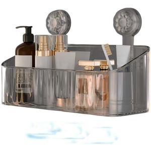 MuSgeIR Shower Organizer, Basket with Strong Suction & Removable Shelf - Huise Shower Caddy