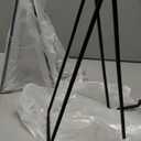 Large Plate Holder Display Stand - 10 inch Tall Plate Stands for Display - Metal Picture Frame Stand - Big Tabletop Easel Stand for Decorative Plates | Platter | Book | Plaque | Tile - 2 Pack - Black