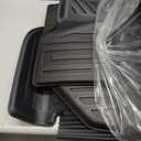 Floor Mats for Kia Telluride 2020-2025 7&8 Seats Cargo Mat with Backrest Mat, All Weather TPE Cargo Liner Trunk Mat Backrest Mat for 2025 Kia Telluride Accessories