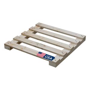 Treaton, Heavy-Duty 2-Way Entry Wooden Pallet – 23.5x23.5x2.25”, Industrial-Grade Hardwood Shipping Pallet, Durable, Reusable, Stackable, Easy to Handle, Commercial Use as a Floor-Pallet, 1 Pack
