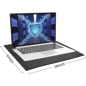 NEWBEAU EMF Protection Laptop Pad, 4-Layer Radiation Shielding Heat Blocker for Laptop, Tablet & Notebook, 12"x16" Portable Protection from EMF & Radiation
