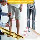 WUTAIN Full Length Gel Height Increase Insoles - Heavy Duty Silicone Shoe Lifts for Leg Length Discrepancy - Trim to Fit Shock Absorption Inserts - Non-Slip Replacement Soles, 1 Pair, Large