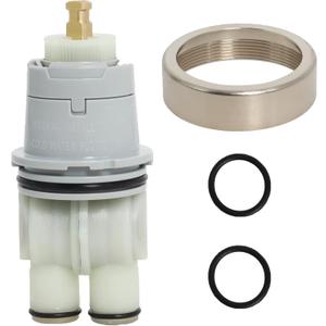 RP46074 Shower Universal Valve Cartridge Assembly for Delta Shower and Tub 13/14 Series Faucet, Replacement Part for Delta Monitor Cartridge, Include RP22734 Bonnet Nut Replacement