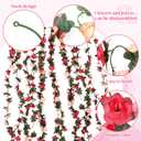 Alotiki 16 Pcs 131.2 FT Flower Garland,Rose Garland,Pink Flower Vines for Decoration, Wedding, Garden, Wall Decoration,Backdrop,Bedroom,Birthday Party