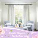 KAMANINA Black Curtain Rod 32 to 58 inch(2.6-4.8ft), 1 inch Adjustable Single Curtain Rods for Windows 28 to 48 inch, Decorative Drapery Rod with Twisted Cage Finials
