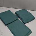 Amazon Basics Lightweight Super Soft Easy Care Wrinkle Free Microfiber 3 Piece Bed Sheet Set with 14-Inch Deep Pockets, Twin, Emerald Green, Solid, Kids, Men & Women Bedding