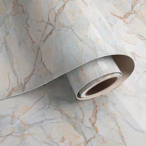 VaryPaper 32''x118'' Teal Blue Marble Contact Paper for Countertops Matte Waterproof Counter Top Peel and Stick Marble Wallpaper for Kitchen Walls Cabinets Removable Self Adhesive Marble Vinyl Wrap