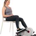 Sunny Health & Fitness Under Desk Pedal Elliptical Machine, Adjustable Resistance Leg Exerciser Office Home Workout While Sitting for Seniors