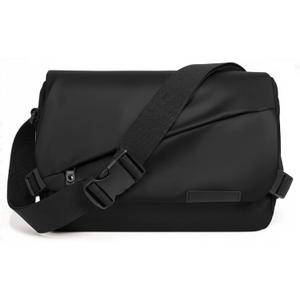 Waterproof Messenger Bag Shoulder Bag Men's Purse Pad Phone Crossbody Bag for Commuting,12 x 8 x 3 in (Black)