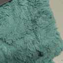 Throw Soft Cozy Brushed Long Faux Fur For Bed, Couch or Sofa, 50"x60", Aqua OEKO-TEX STANDARD 100