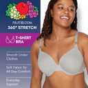 Fruit of the Loom Women's Smooth Cotton T-Shirt Bra - Ultra-Soft, Flexible, and Invisible Under Tees, Talla 36D