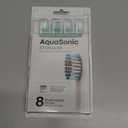AquaSonic Standard Replacement Brush Heads | ADA Accepted | for Normal & Sensitive Teeth | Compatible with Many AquaSonic Toothbrush Handles (8 Pack White)