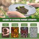 2PCS Soil Sifter for Gardening, Rock Sifter for 5gallon Bucket, Dirt Sifter Compost Sifter, Sifter for Gravel Sawdust Vermicompost, 3mm, 6mm Soil Sifter with Handle